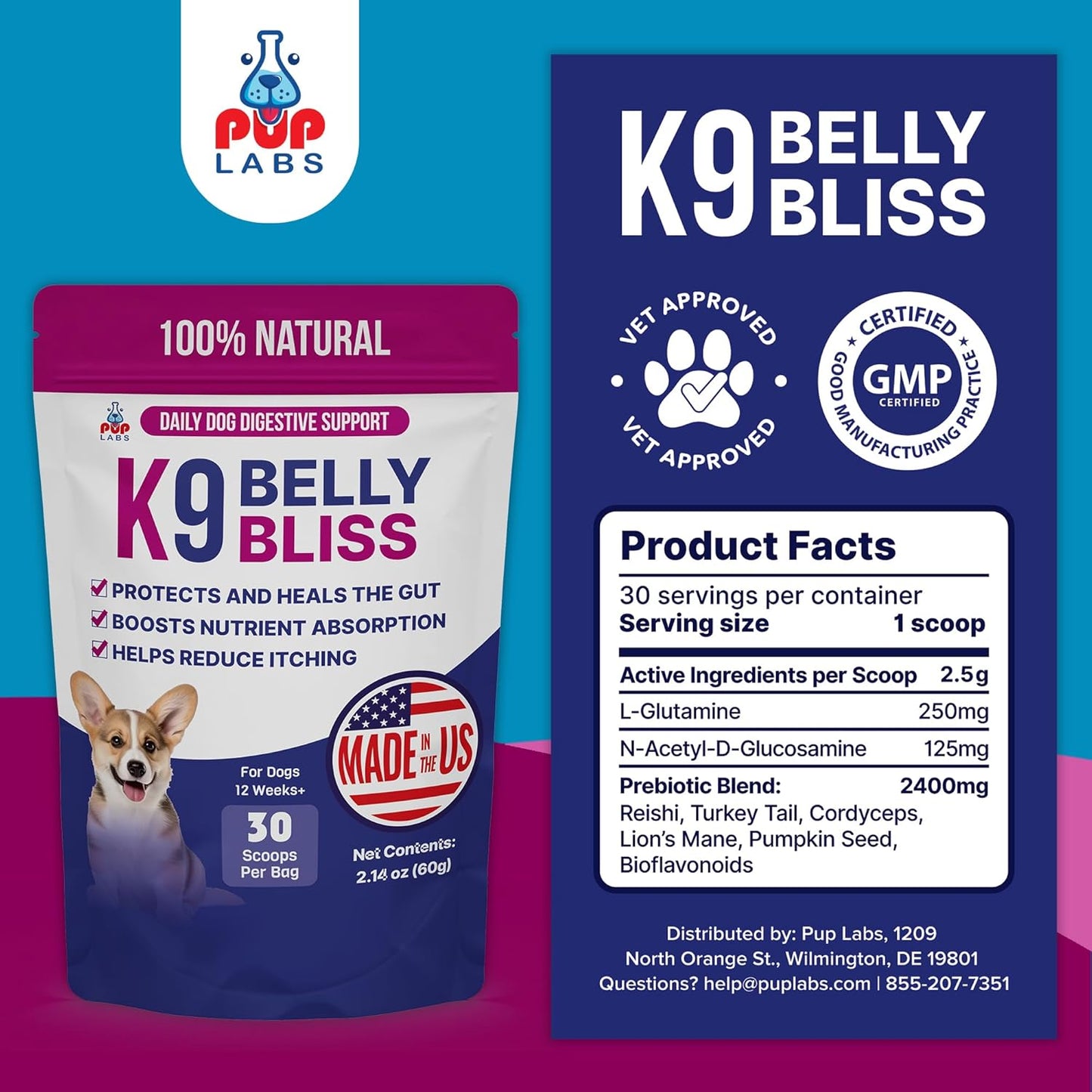 K9 Belly Bliss™ Gut Health Topper